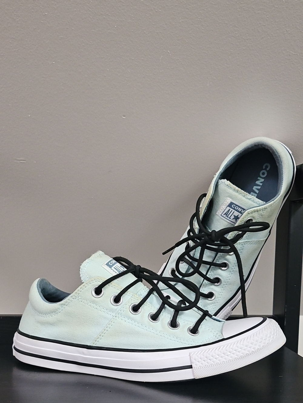 Converse Low Top Sneakers - Mint Green with Black Laces